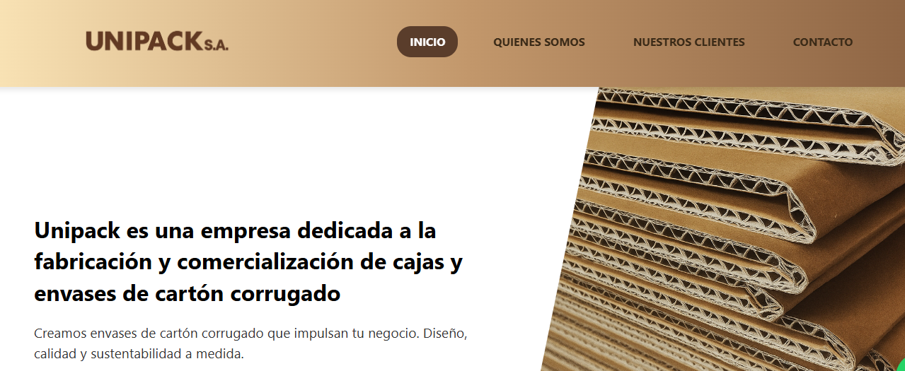 Vista previa del proyecto Unipack SA